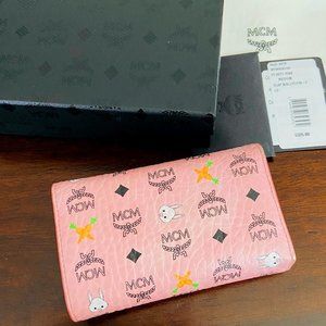 MCM CONTINENTAL TRIFOLD RABBIT FLAP WALLET MED